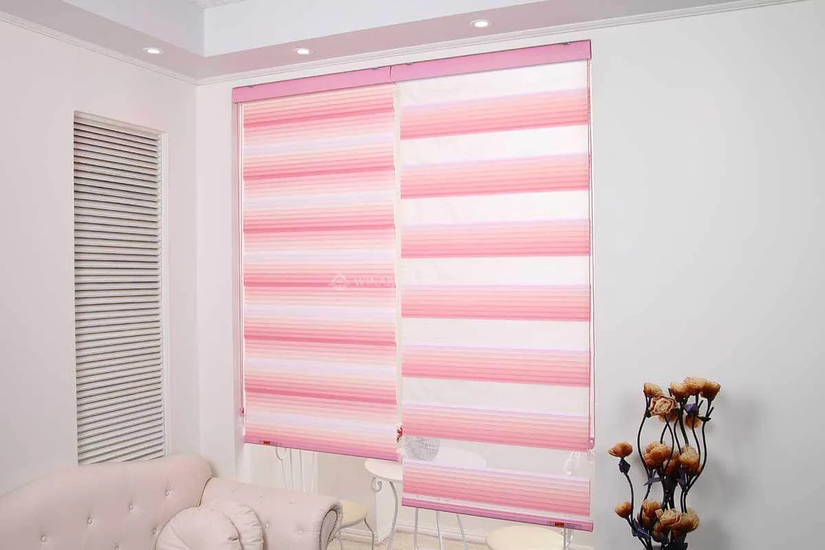 amber-pink-1392 Mành cầu vồng amber