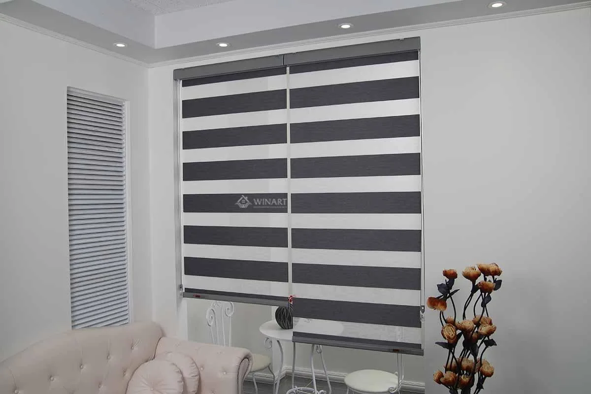 rem combi buckingham-ma mau dreep gray màn cửa phòng khách dep