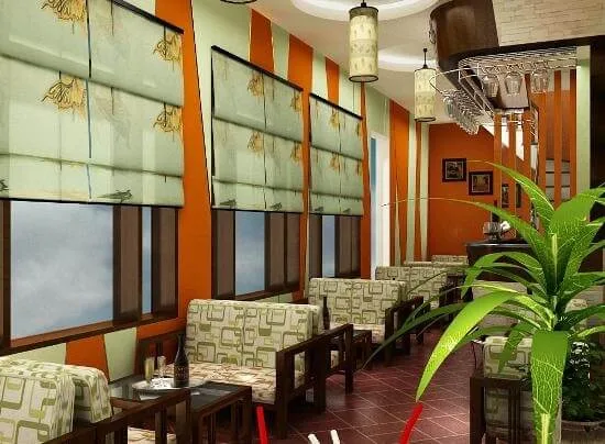 Rèm cửa đẹp cho quán cà phê