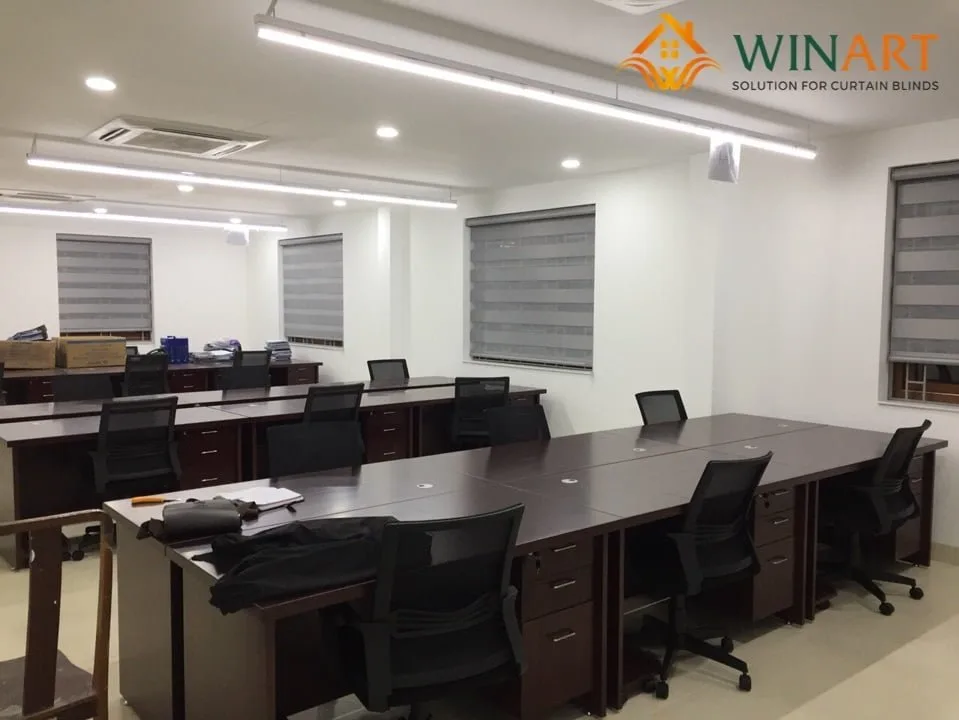 Rèm cầu vồng góc nhìn toàn căn phòng