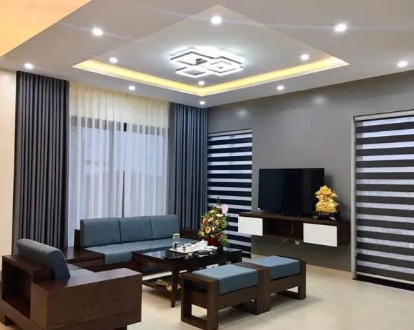 Không gian nổi bật với rèm cao cấp