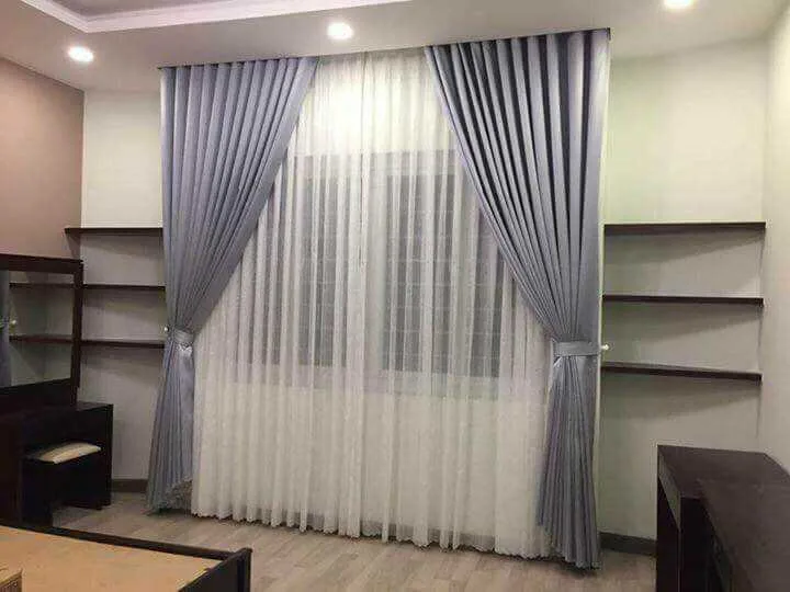 Rèm vải hai lớp phòng ngủ