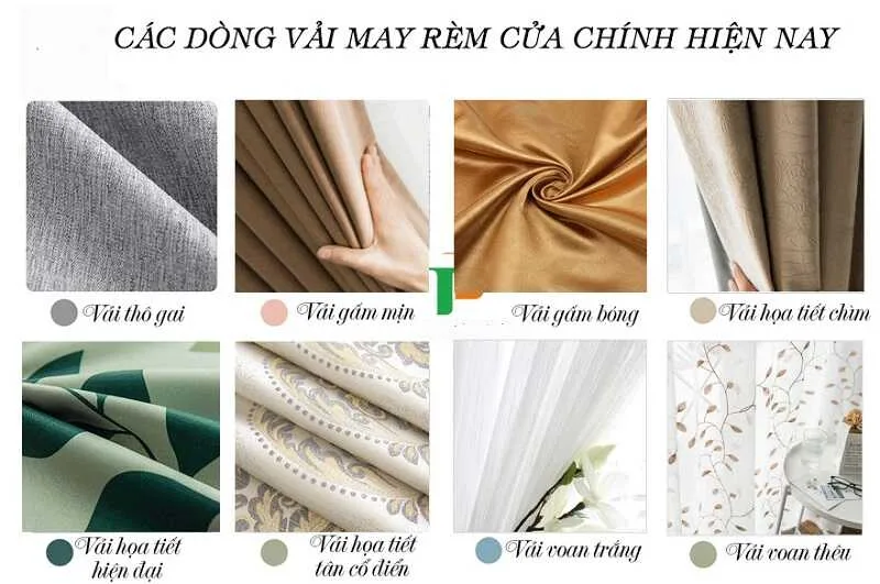 Cung cấp vải may rèm đẹp