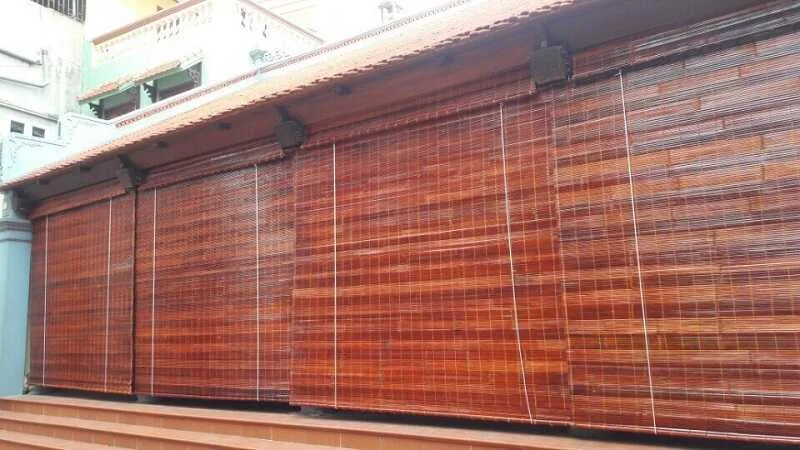 Rèm cuốn mành tre, gỗ