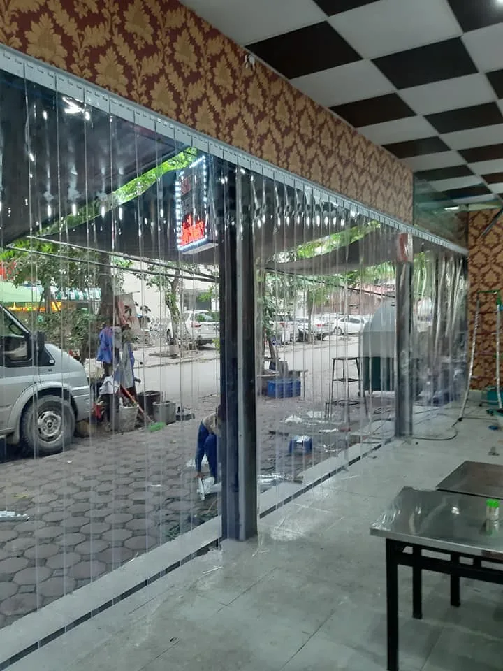 Rèm nhựa PVC trong suốt