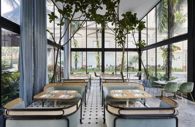Rèm trang trí quán cafe