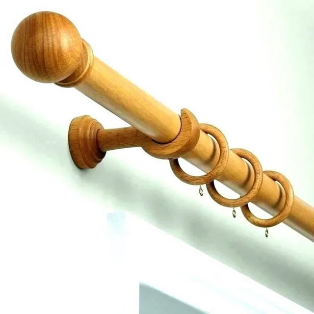 Thanh treo rèm bằng gỗ