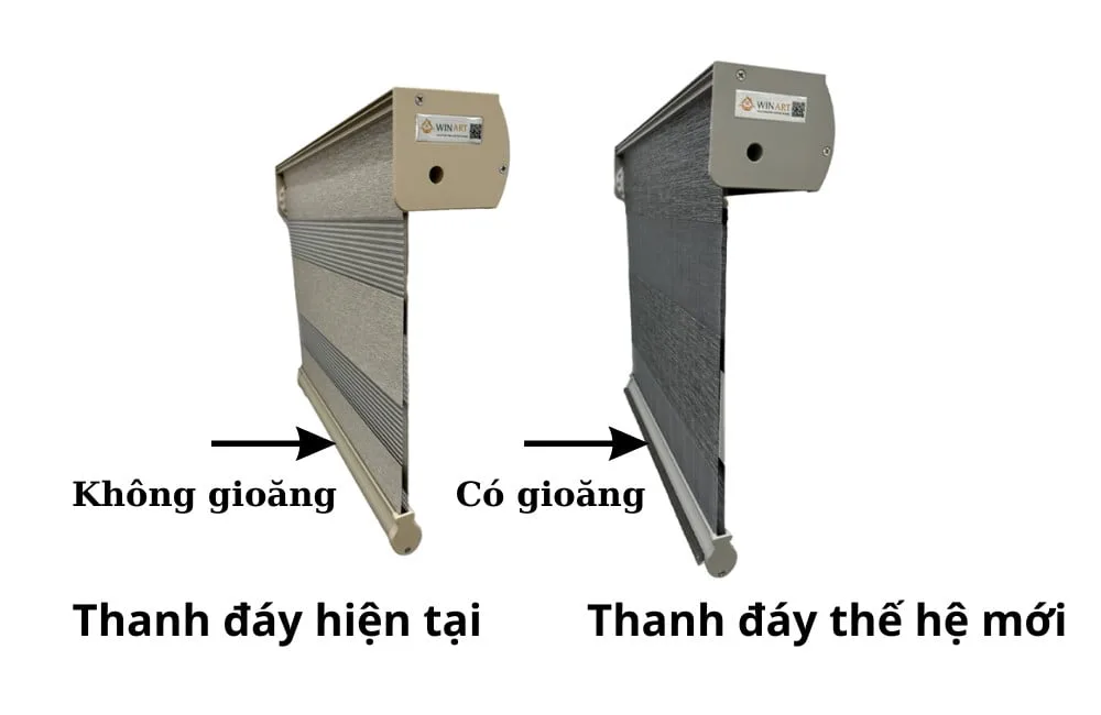 Thanh đáy với lớp gioăng giảm chấn đặc biệt, phát mình bởi WinArt