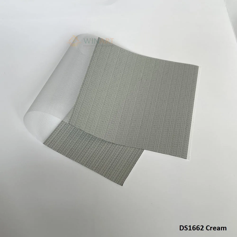 Rèm cầu vồng thế hệ mới WinArt, vải Daisy, mã DS1662 Cream