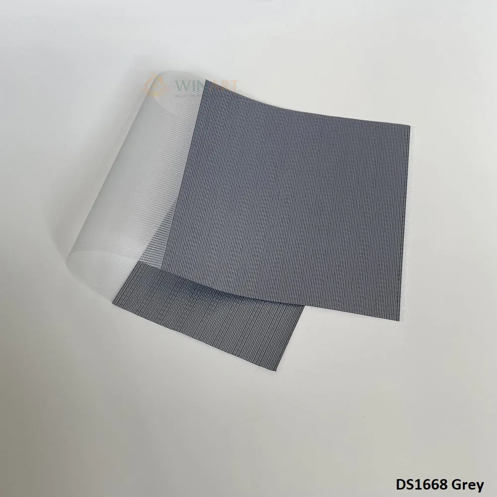 Rèm cầu vồng thế hệ mới WinArt, vải Daisy, mã DS1668 Grey