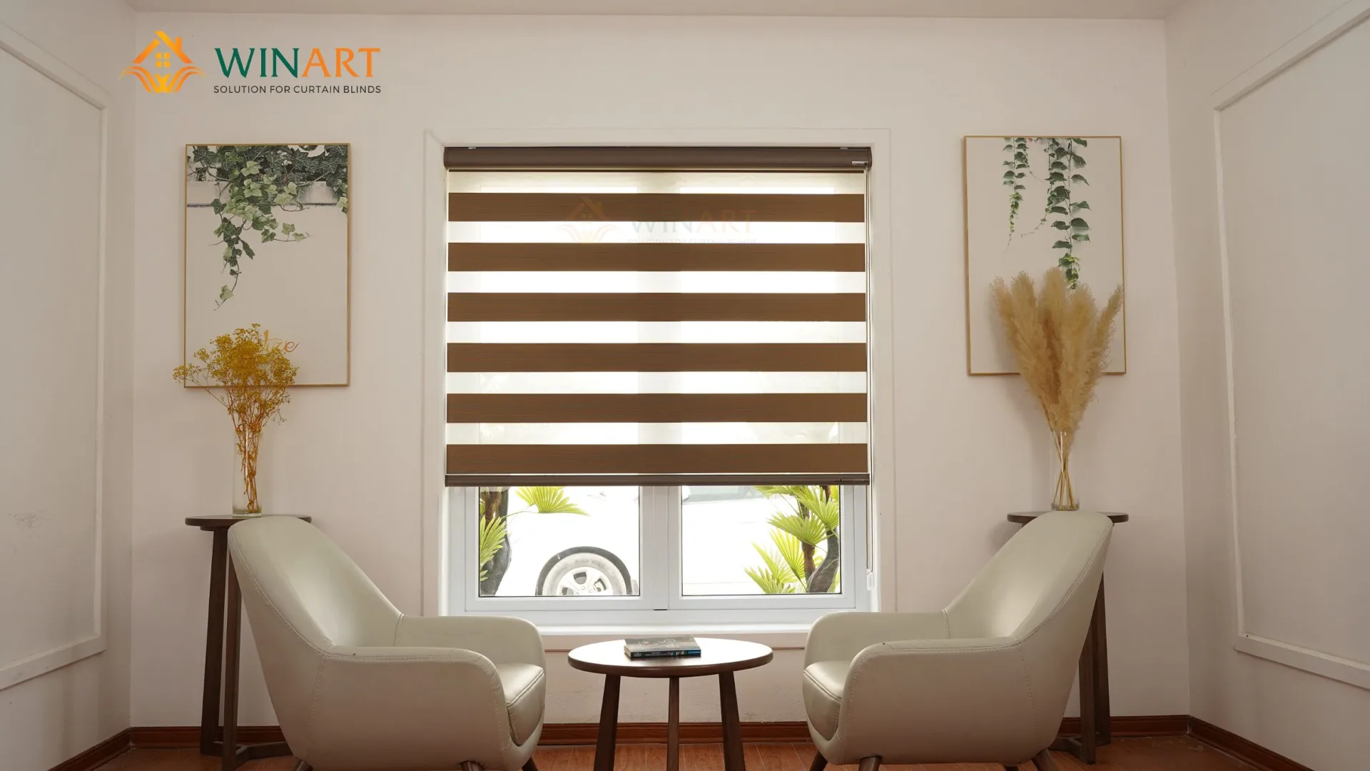 Rèm cầu vồng thế hệ mới WinArt, vải Daisy