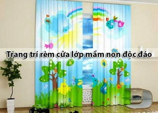 Trang trí cửa lớp mầm non sáng tạo